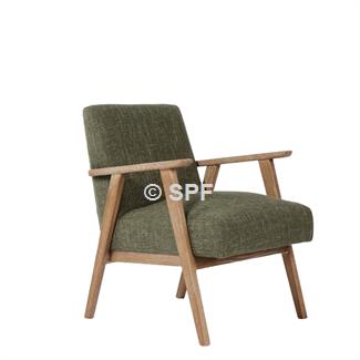 Bella Occasional Chair Fabric Dark Green